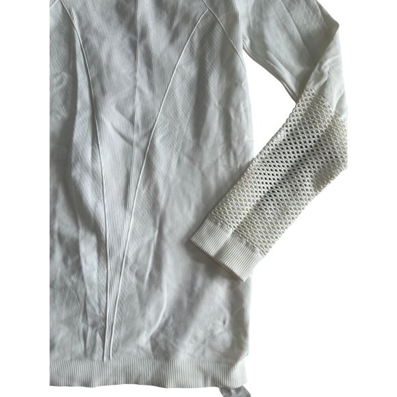ALALA White Seamless Long Sleeve Top Size Medium - Picture 5 of 5